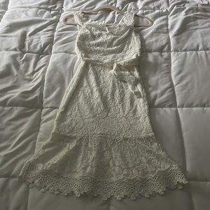 SHEIN Lace White Dress